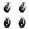 Service Caster 8 Inch Kingpinless Rubber on Steel Wheel Caster Brakes 2 Rigid SCC, 2PK SCC-KP30S820-RSR-SLB-2-R-2 - alternate 1